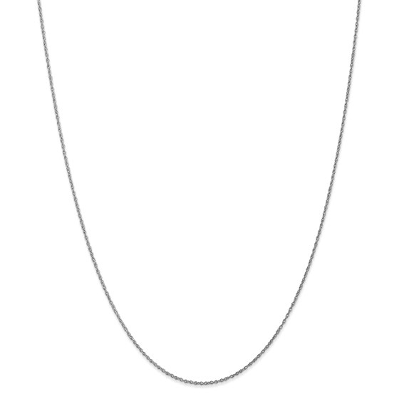 14k White Gold .8 mm Light Baby Rope Chain Necklace - 20 in. 14k White Gold .8 mm Light Baby Rope Chain Necklace - 20 in.